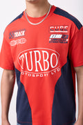 Red Navy Turbo Graphic T-Shirt (3)