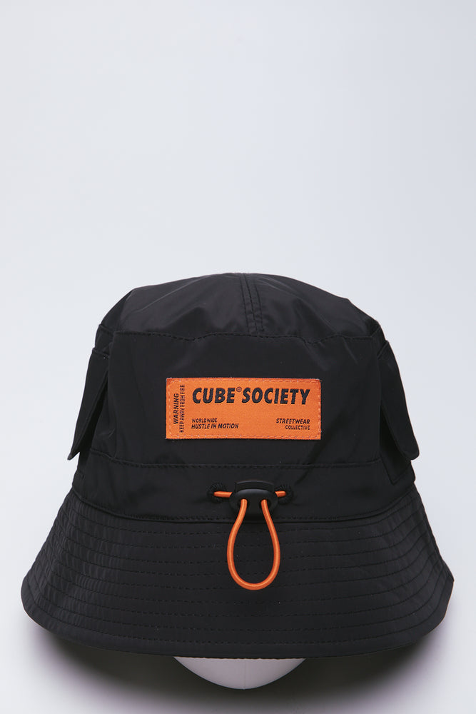 Black Adjustable Bucket Hat