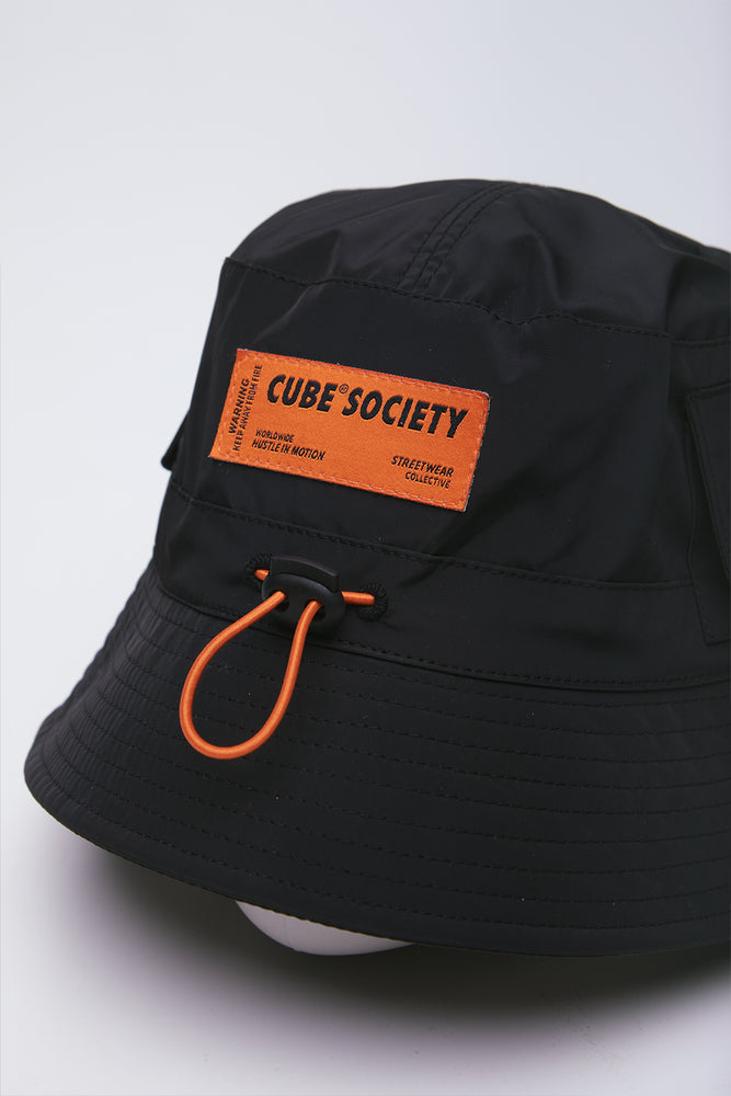 Black Adjustable Bucket Hat (2)