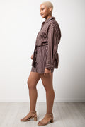 Oversized Striped Long Sleeve Shirt (1)