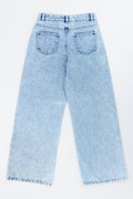 Blue Wide Leg Denim Jeans (2)
