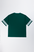 Forest Green Oversized V Neck T-Shirt (2)
