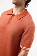 Rust Textured Knit Shirt (3)