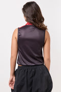 Black Sleeveless Racer Vest (2)