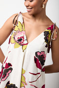 Floral Print V-Neck Maxi Dress (3)