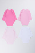 4 Pack Long Sleeve Bodysuits (2)