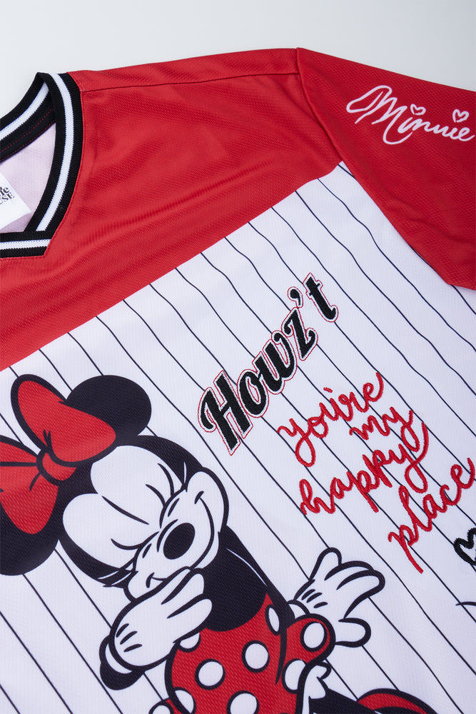 Minnie Mouse Striped Sports T-Shirt (1)
