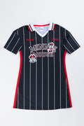 Black Minnie Mouse Collared Sports Dress