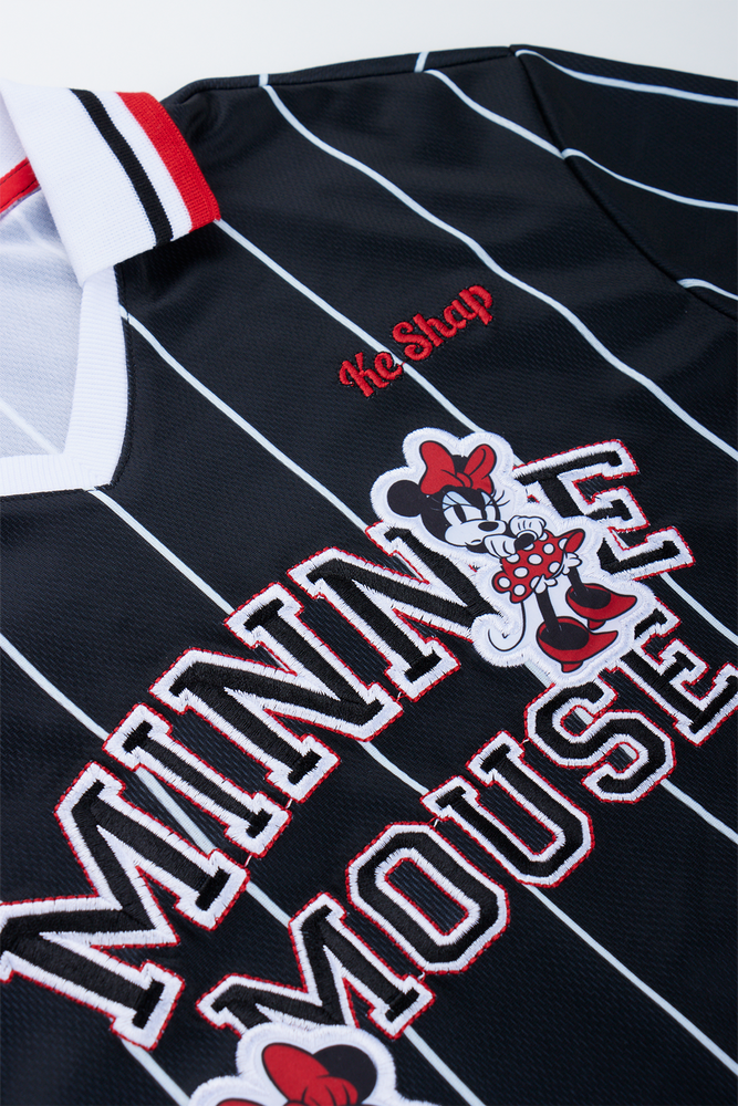 Black Minnie Mouse Collared Sports Dress (1)