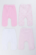 4 Pack Pink Bow Legginettes (2)
