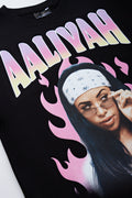 Aaliyah Graphic Oversized Black T-Shirt (1)