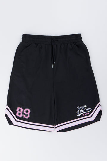 Black Mesh Bermuda Shorts 89
