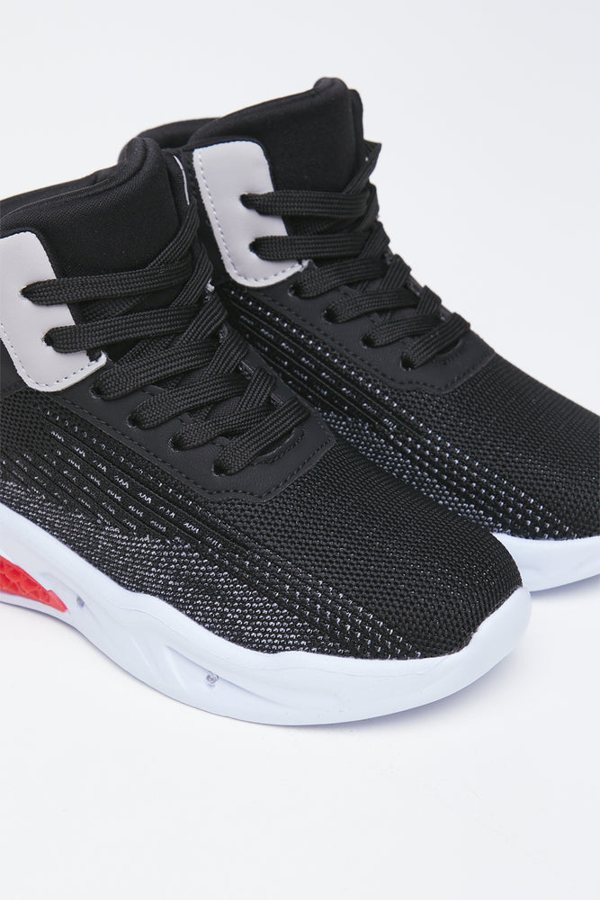 Black Light Up High Top Sneakers (2)