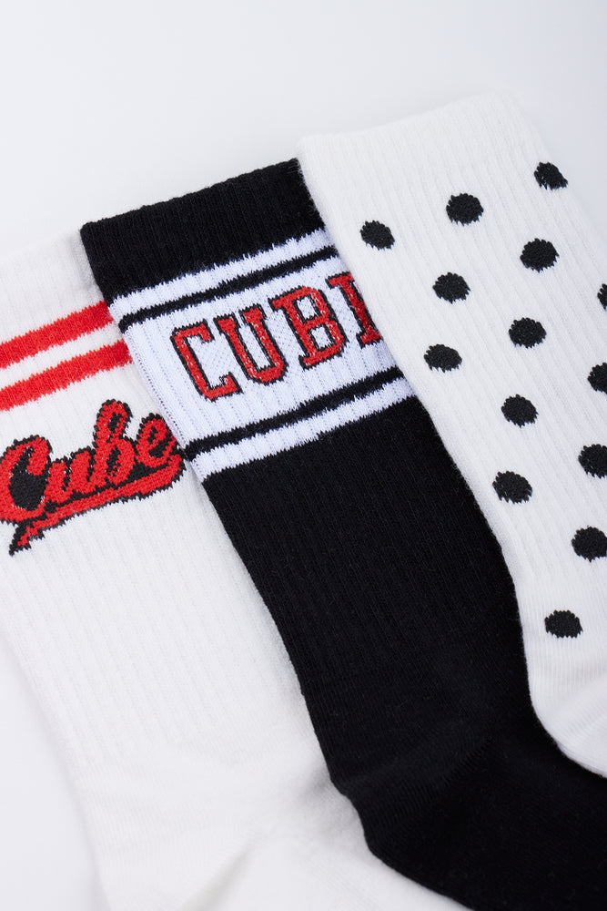 Graphic and Polka Dot Socks (1)