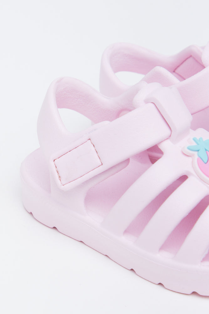 Pink Strawberry Fisherman Sandals (3)