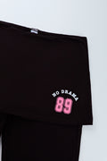 Black Foldover Skirt Leggings (1)
