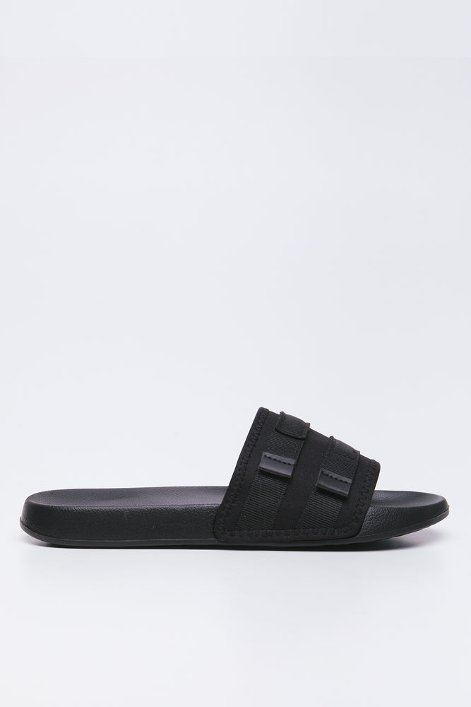 Black Versatile Sporty Fashion Slides (1)