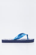 Blue Ocean Print Kids Flip Flops (2)