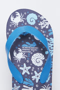 Blue Ocean Print Kids Flip Flops (5)