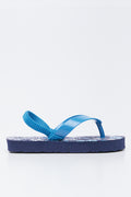 Blue Ocean Print Kids Flip Flops (7)