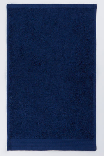 Navy Plain Guest Towel
