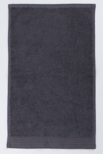 Dark Grey Plain Guest Towel