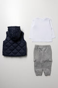 3 Piece Gillet & Trackpants Set Navy (5)