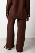 Brown Relaxed Viscose Pants (2)