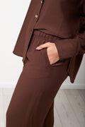 Brown Relaxed Viscose Pants (3)