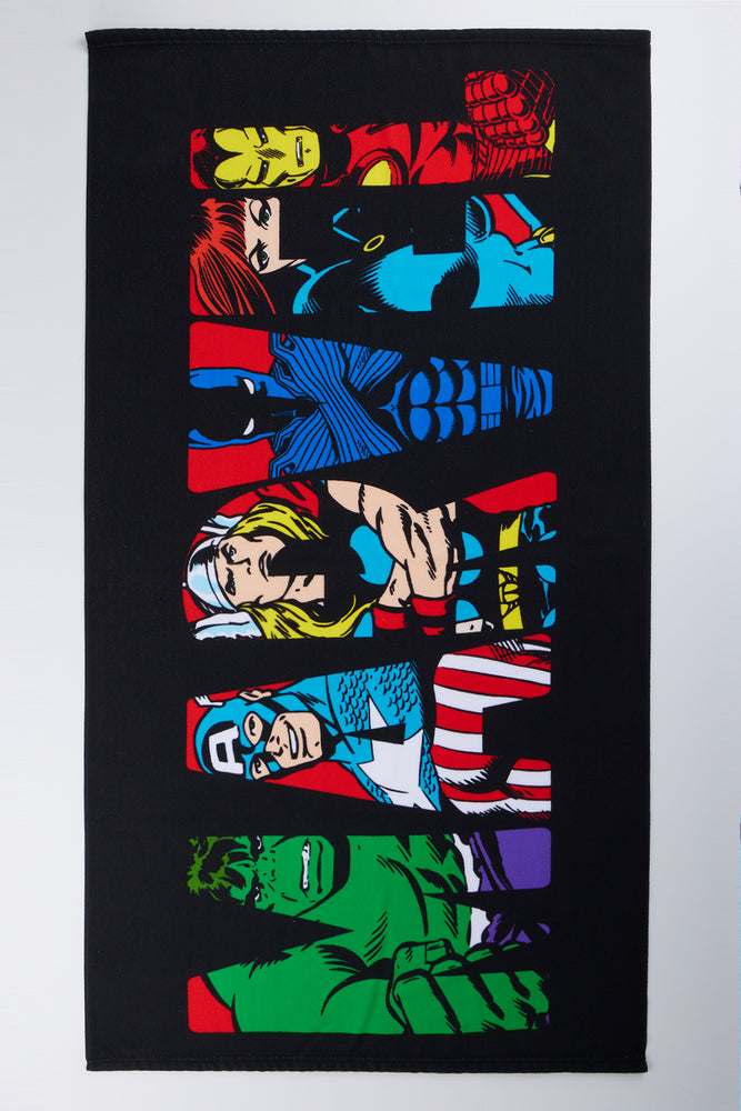 Marvel Superhero Graphic Beach Towel
