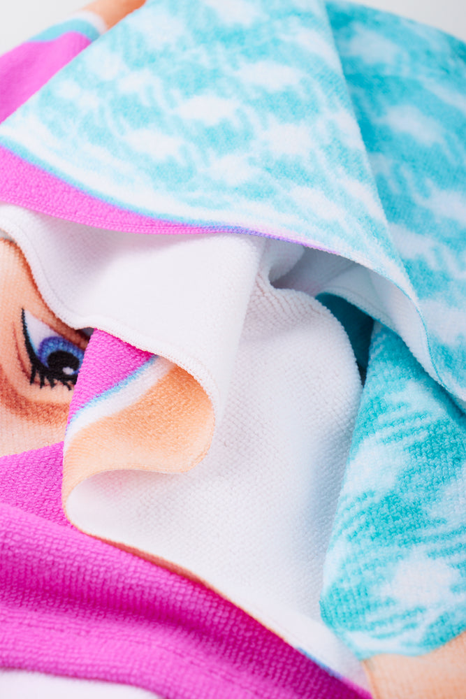 Pink Barbie Pattern Beach Towel (1)