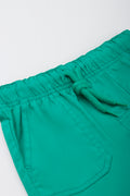 Green Poplin Shorts (1)