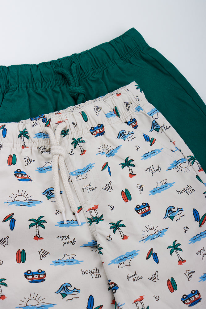 2 Pack Woven Shorts (1)