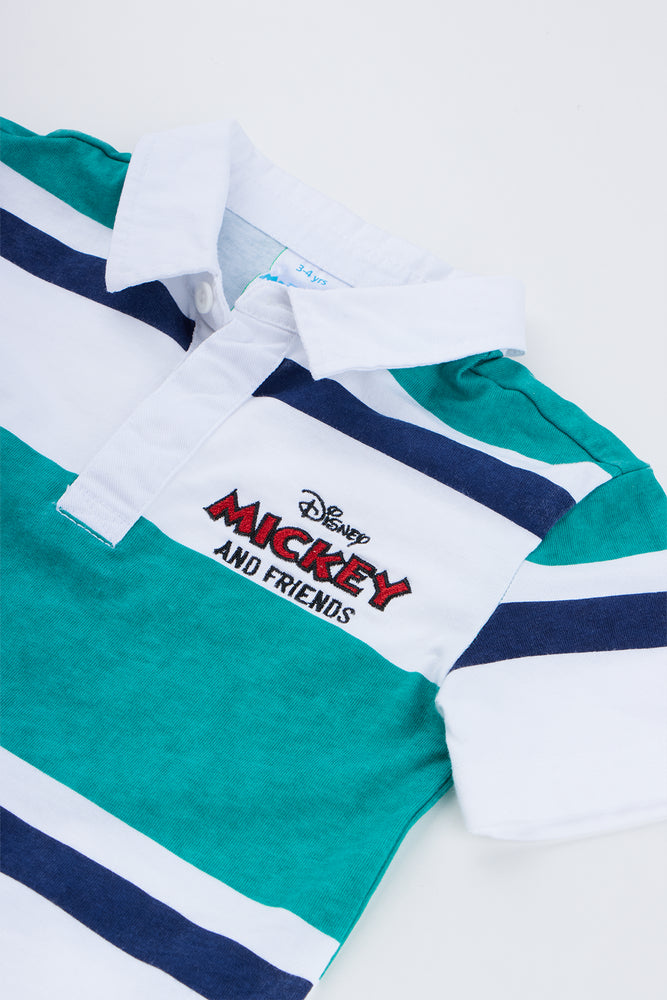 Green Mickey Mouse Stripe Golfer (1)