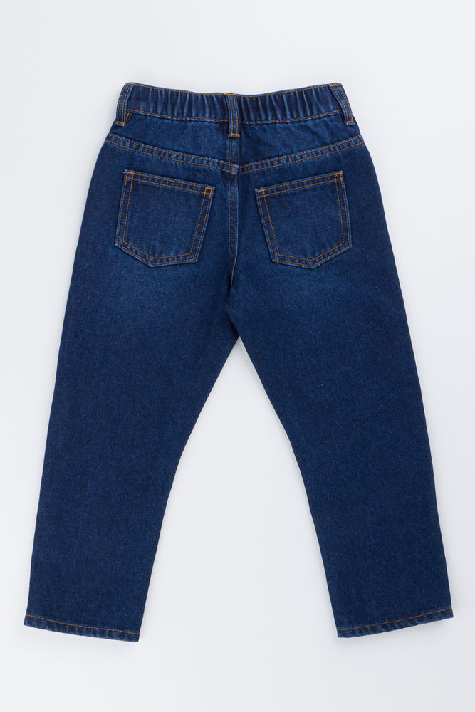 Indigo Loose Fit Jeans (2)