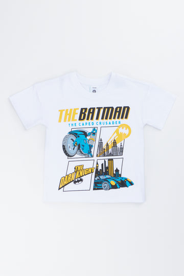 White Batman Graphic Boxy T-Shirt