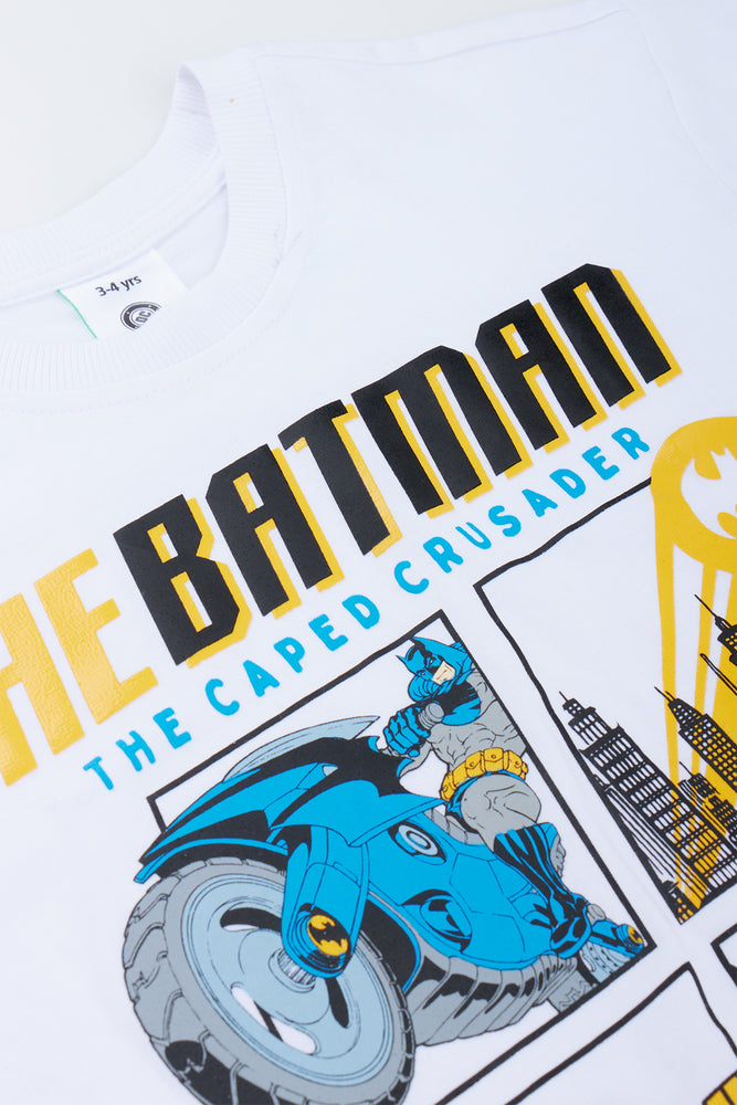 White Batman Graphic Boxy T-Shirt (1)