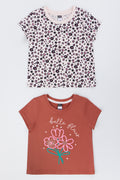 2 Pack Animal Print T-Shirt