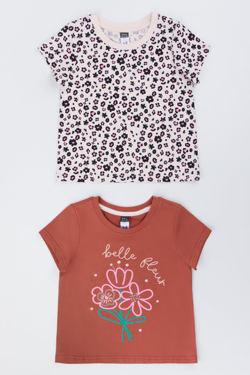 2 Pack Animal Print T-Shirt