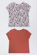2 Pack Animal Print T-Shirt (2)