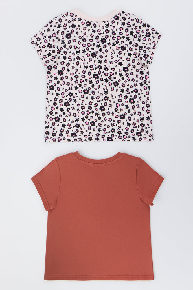 2 Pack Animal Print T-Shirt (2)