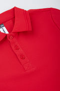Red Short Sleeve Cotton Golfer (1)