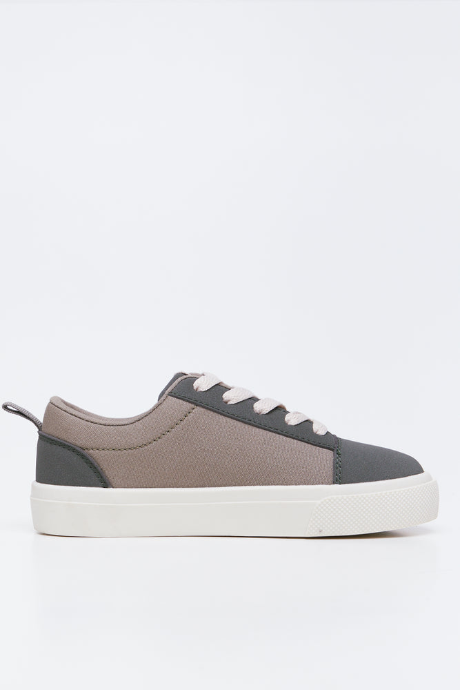 Fatigue Lace Up Canvas Plimsolls Shoes (1)