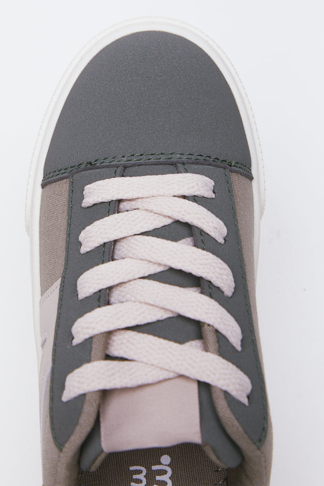 Fatigue Lace Up Canvas Plimsolls Shoes (4)