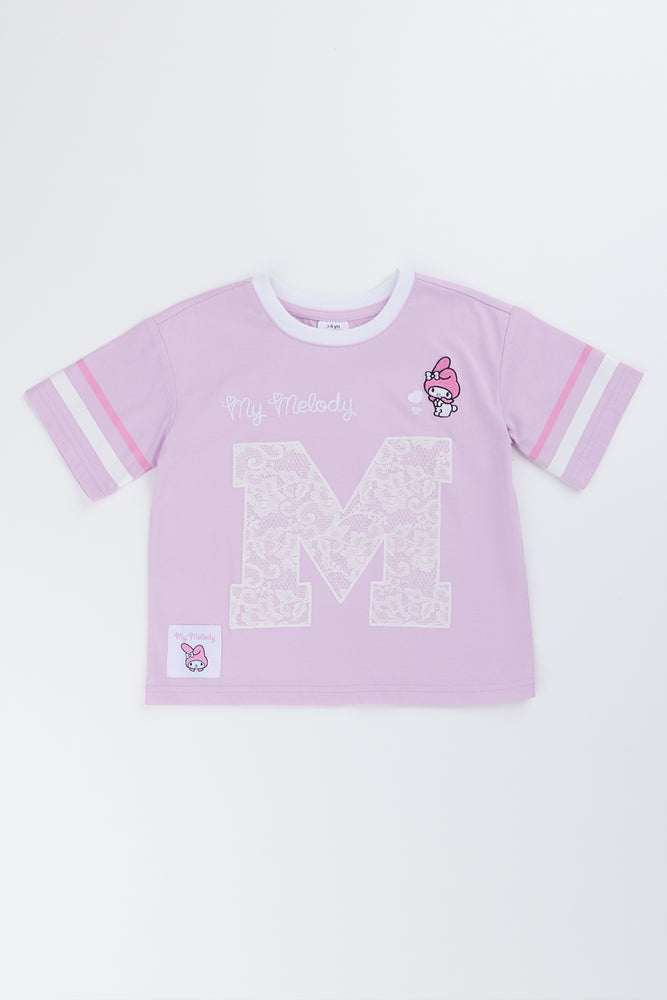 Lilac My Melody Lace M T-Shirt