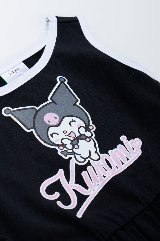 Kuromi Black Ringer Dress (1)