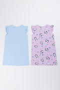 2 Pack Panda Print Sleepshirt (2)