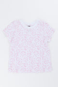 White Daisy Print T-Shirt