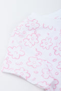 White Daisy Print T-Shirt (1)