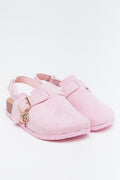 Dusty Pink Charm Mule Sandals